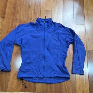 Patagonia Jacket Windbreaker Womens Purple Teal Blue Full Zip Up 24127 size M